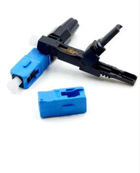 

SC/UPC fiber optic Fast Connector Embedded Connector 100 pcs FTTH Tool Cold Fiber SC Fast Connector Single-Mode