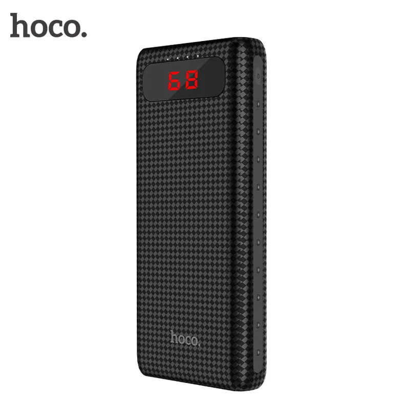 imágenes para HOCO 20000 mAh Banco de la Energía de Carga Rápida 18650 Bttery Dual USB Powerbank cargador Con Micro USB y Luz LED para Xiaomi para El Iphone imágenes para HOCO 20000 mAh Banco de la Energía de Carga Rápida 18650 Bttery Dual USB Powerbank cargador Con Micro USB y Luz LED para Xiaomi para El Iphone