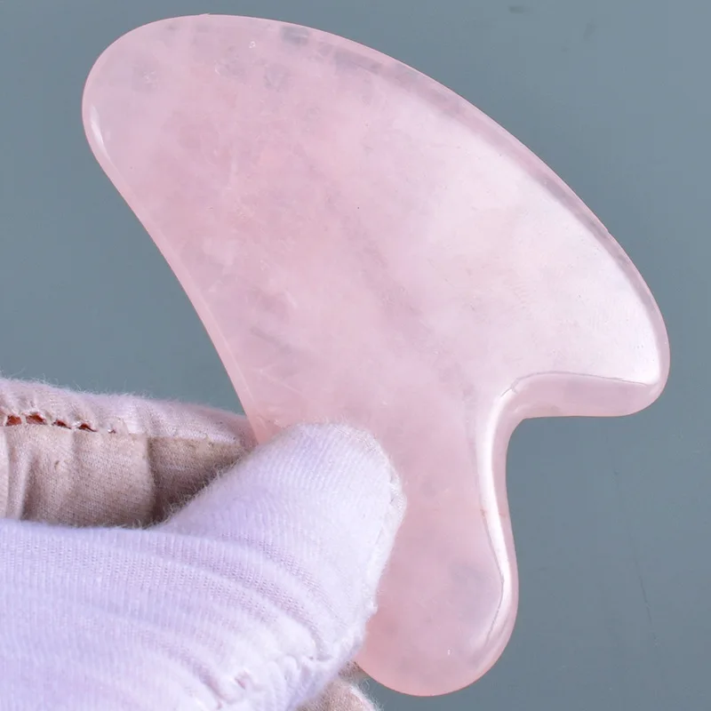 10 шт. Gua Sha массажные инструменты натуральный розовый кварц 100% ручная работа Guasha