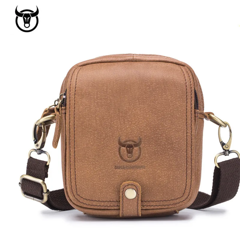 صغيرة جلد أصلي للرجال المرأة حقيبة كتف مصغرة جلد البقر جلدية Crossbody أكياس الأزياء حقائب جلدية رجل حقيبة ساعي