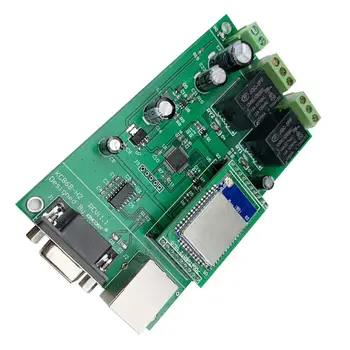 

2 Gang Network WiFi Development Board PCB TCP IP Relay Control Server Client Diy Switch Module Smart Home Automation Domotica