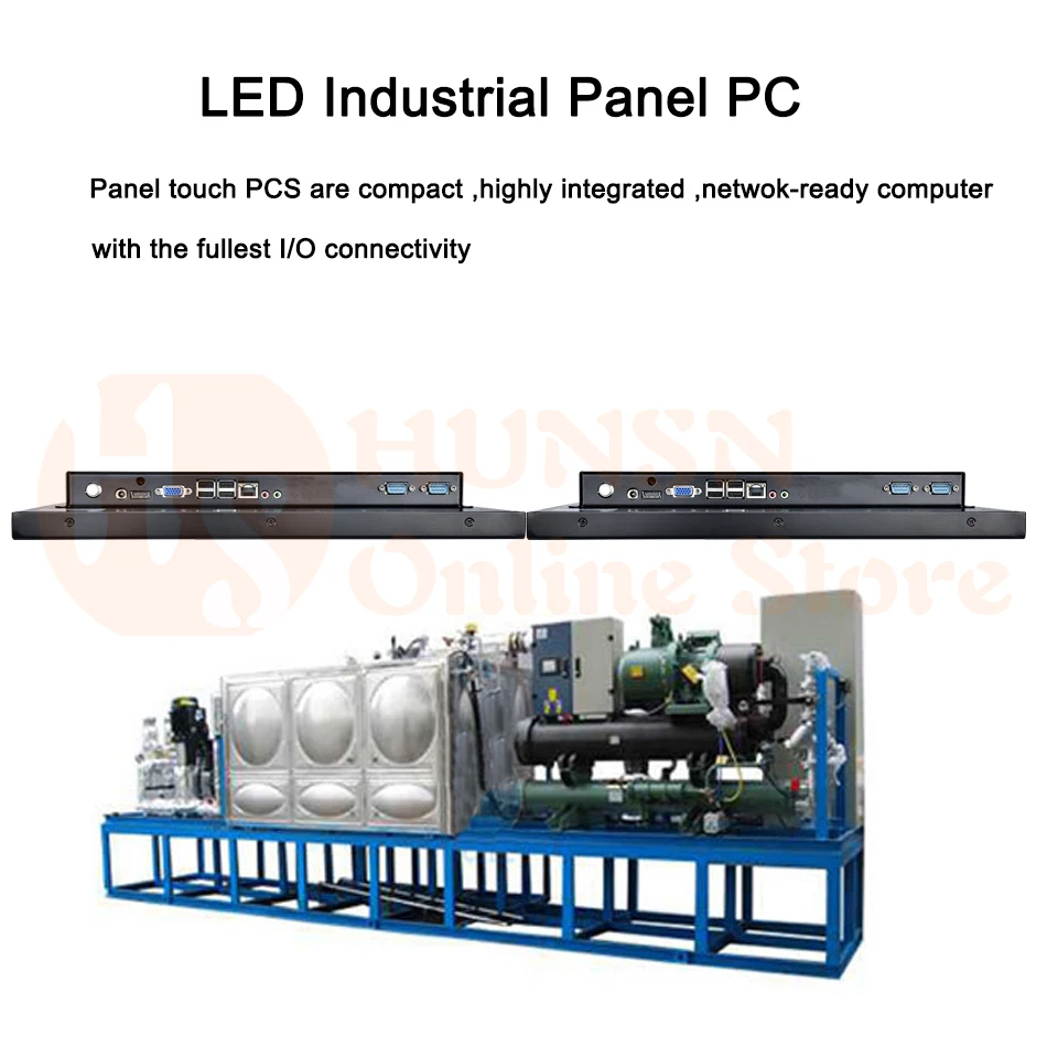 10 баллов емкостный сенсорный экран, 19 светодиодный led промышленные панели ПК, Intel Core I5, Windows 7/10/Linux Ubuntu, [HUNSN WD01]