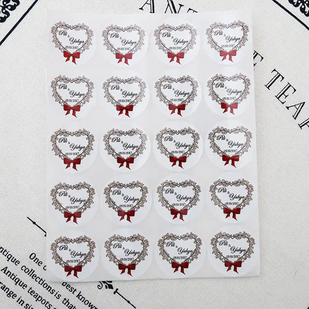 誕生日ラウンド封筒シールラベル感謝あなたタグ紙マークパーティー 235 個結婚式の装飾パッキングラベルカスタマイズ パーティーの助け Aliexpress