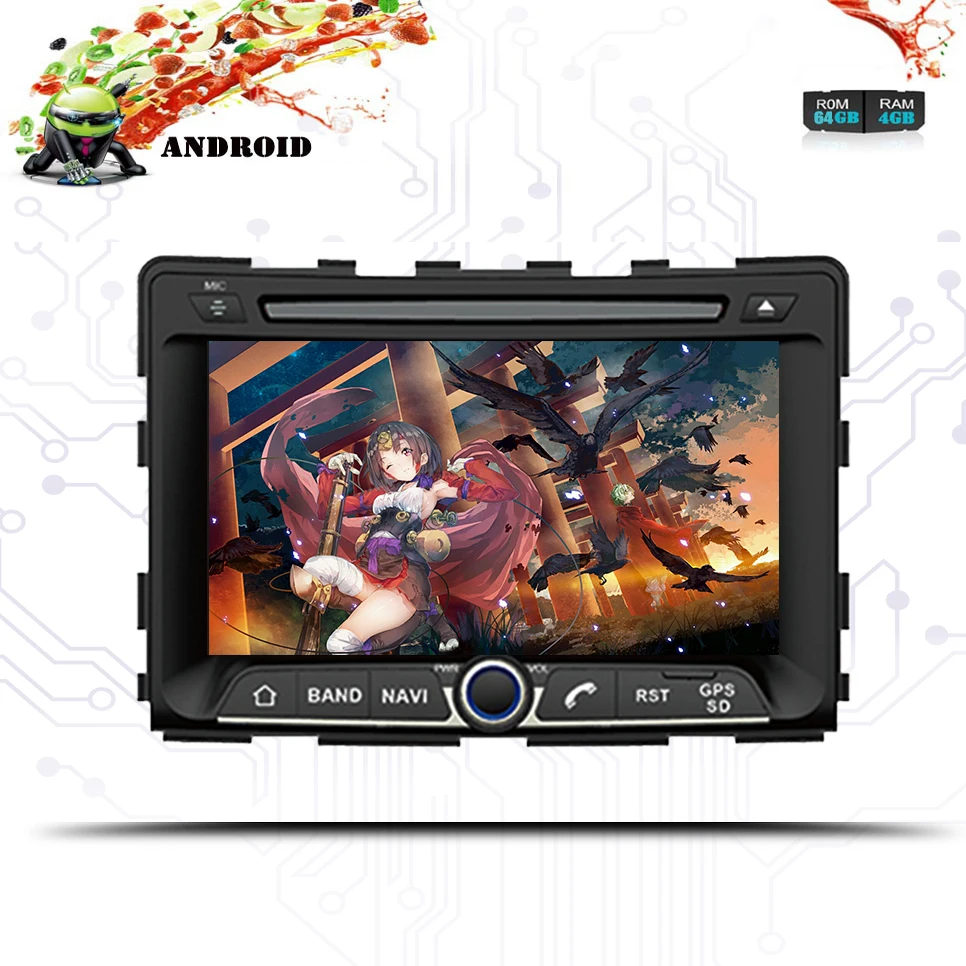 1024x600 HD 4G RAM Android 10.0Car DVD GPS навигация для Ssangyong rexton/Для rodius/stavic 2004 карта головное