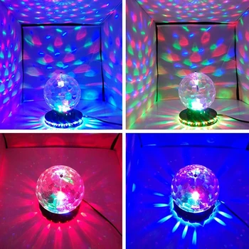 

Beam Lights Par Rotating Bulbs Party Christmas Family Home Entertainment Rgb Mini 5w 30-50 Square Meter Three Color Changes
