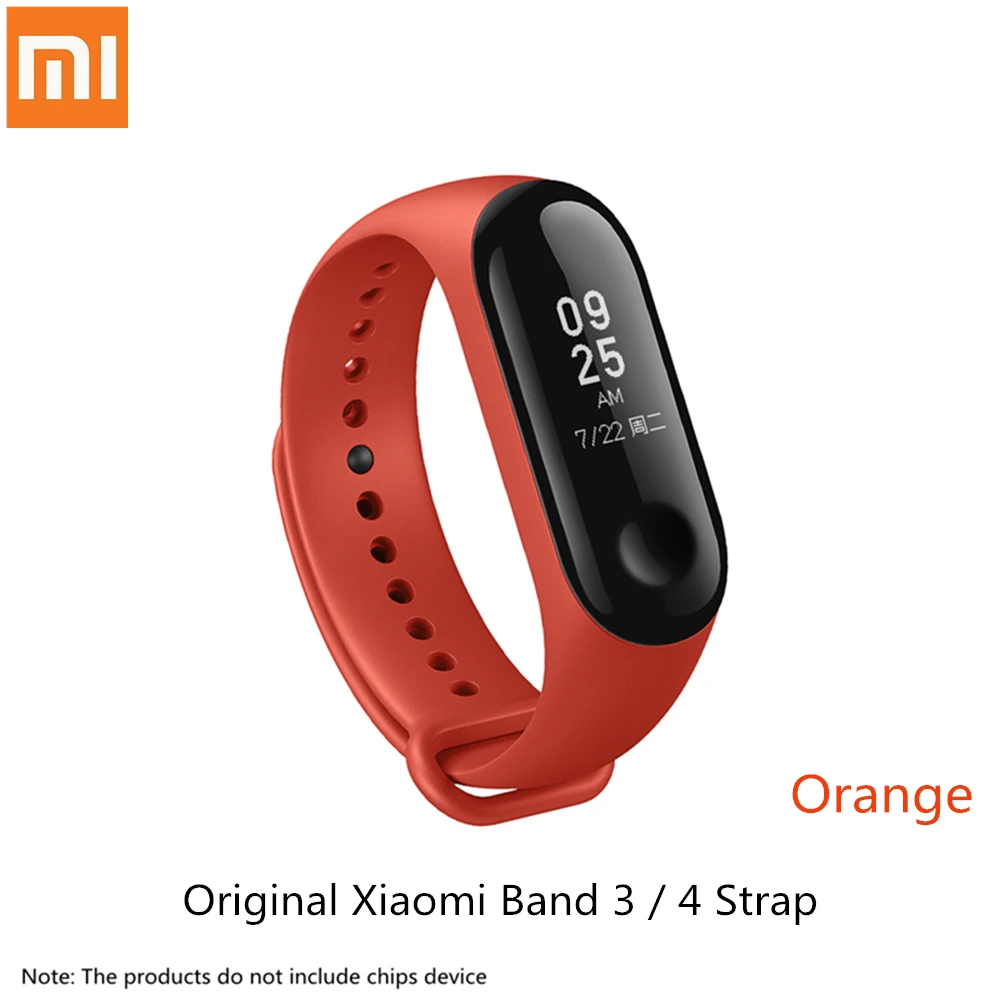 Xiao mi силиконовый сменный Браслет ремешок для Xiaomi mi браслет miband 4 3 BAND 4 ремешок для зарядки - Цвет: Orange Strap