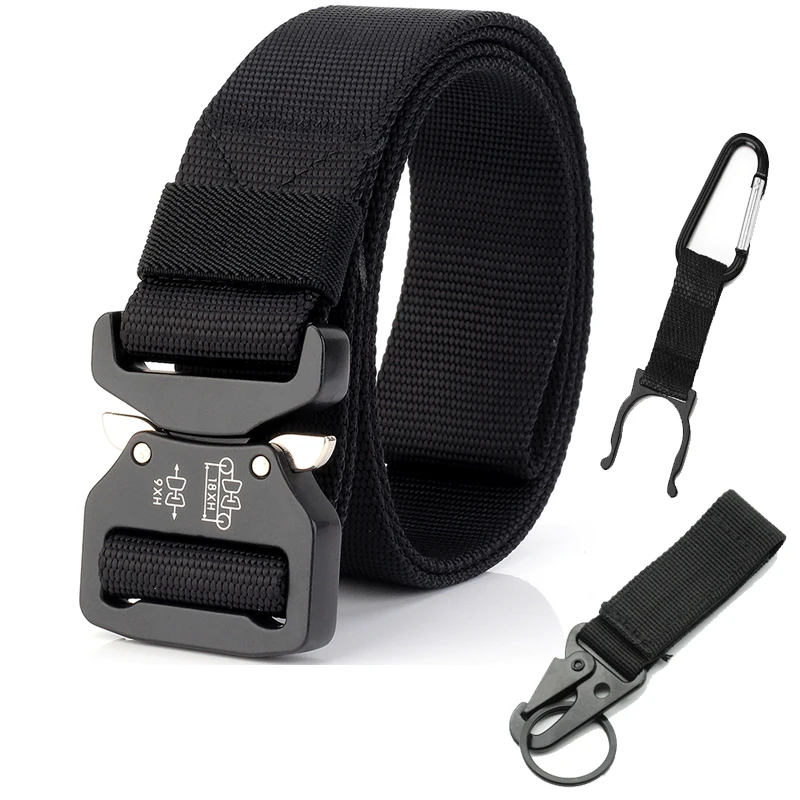 

Mens Belt Military Tactical Survival Army Combat Nylon Belt Metal Buckle Heavy Duty Patrol Gear Male Outdoor Hunting Waist Strap