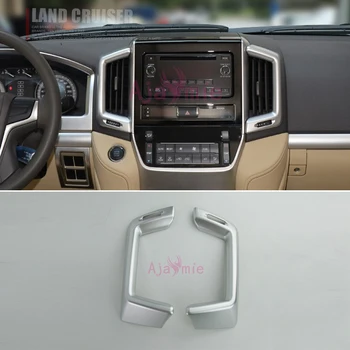 

2016-2017 Interior Air Conditonner Vent Cover Trim AC Outlet Panel Chrome Car Styling For Toyota LC Land Cruiser 200 Accessories