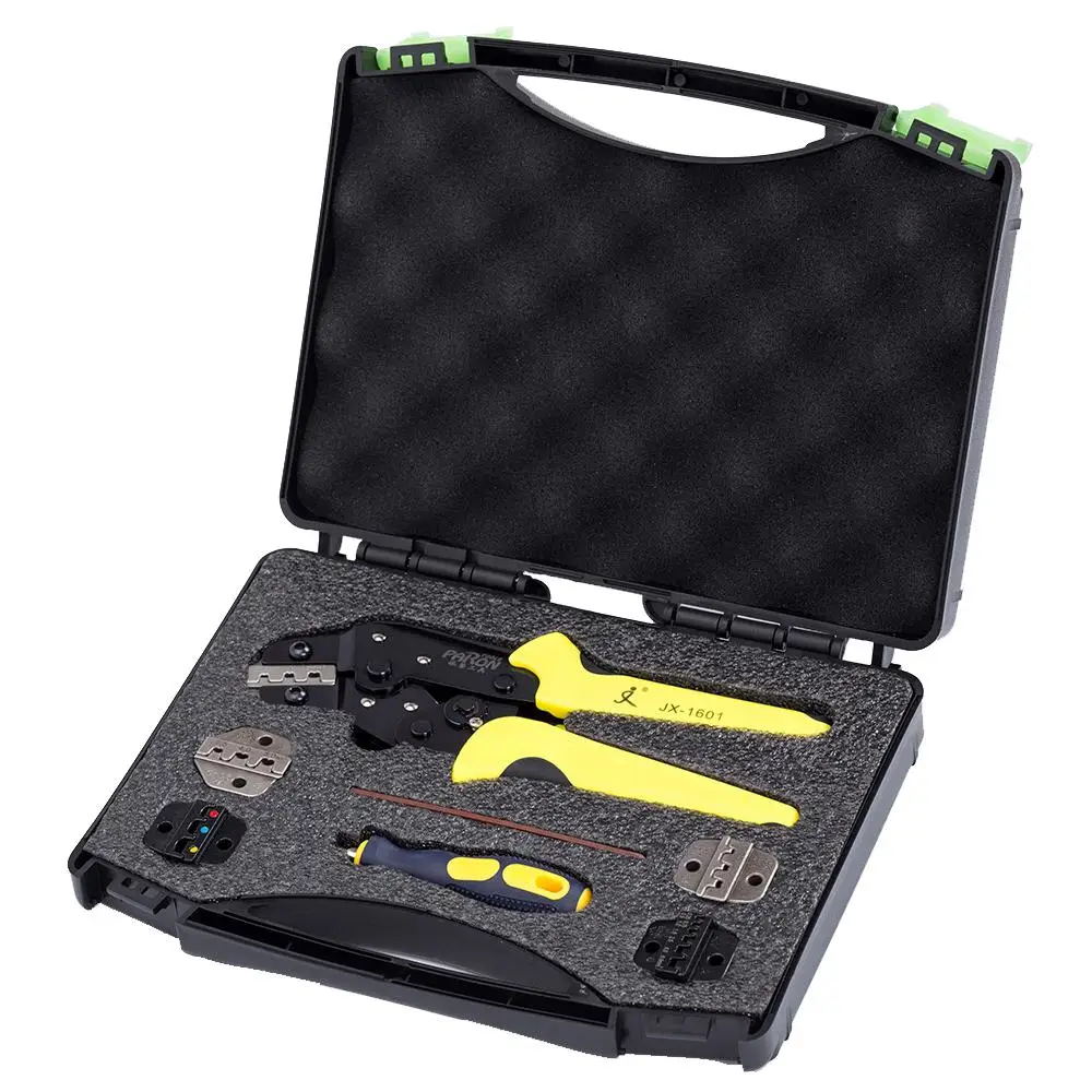 

PARON JX-DS5 Wire Crimpers Engineering Ratcheting Terminal Crimping Pliers(Including Toolbox)