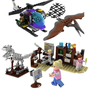 

Jurassic Dinosaur world Park Figures Tyrannosaurs Rex Building Blocks Compatible With Legoings Dinosaur Toys For Children BKX54