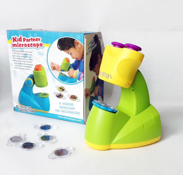 

Science kits for kids microscope Beginner Microscope Kit LED Kids Science Toy Educational Toy Birthday Gift