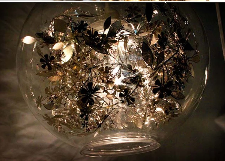 Artecnica клубок Глобус светодиодный подвесной светильник Lustre Glass Fish Tank Стальной