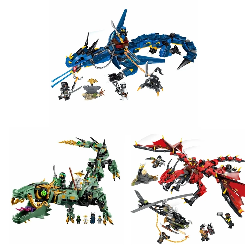 

Ninjagoed Flying Mecha Dragon Building Blocks Bricks Toys Model Action Figures Model Toys Gifts Compatible with Legoings
