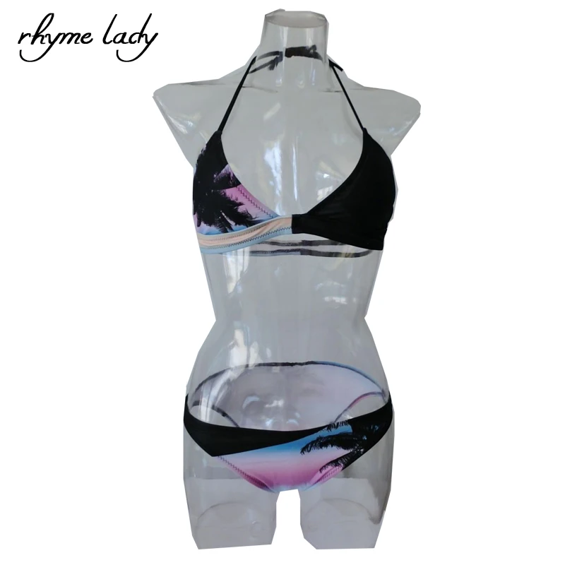 

Coconut tree printing bikini set 2017 women swimwear sexy Brazilian beach female swimsuit summer sport swim wear bathing suit