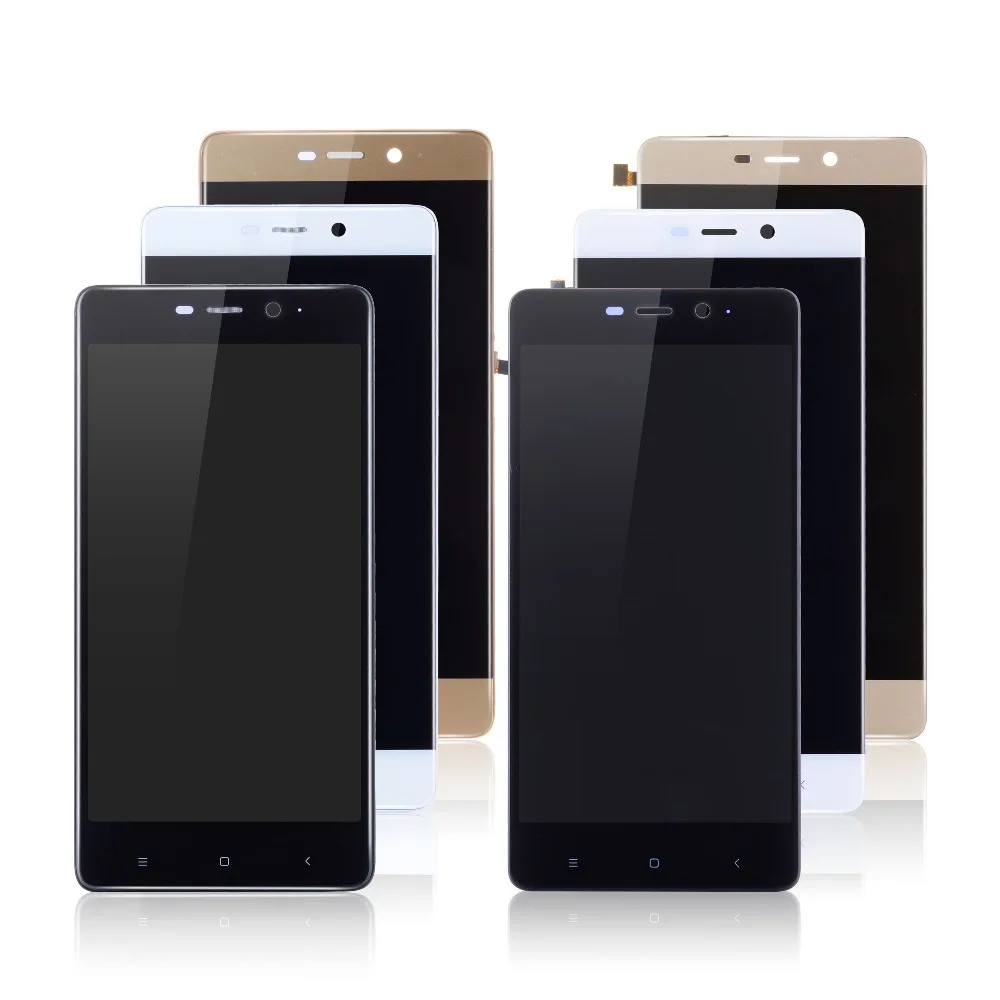 Дисплей для Xiaomi Redmi 4 Pro Prime LCD в сборе с тачскрином на рамке 5.0'' черный черный золото