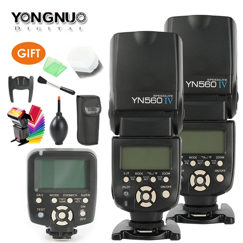 YONGNUO YN560 IV YN 560 Master Radio Flash Speedlite + 560TX контроллер для камеры Canon Nikon D750 D800 1100D 650D 550D|yongnuo