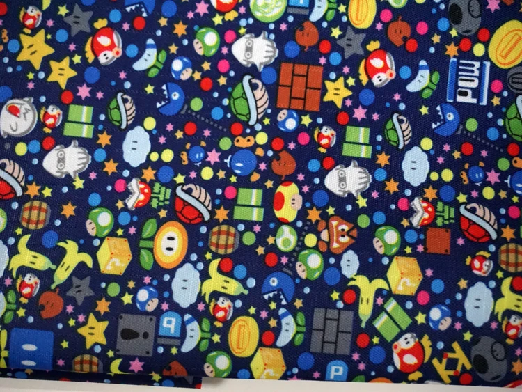 145*90 см милый мультфильм Марио водонепроницаемый ткань Оксфорд для лоскутов ПВХ DIY швейная скатерть сумка плащ