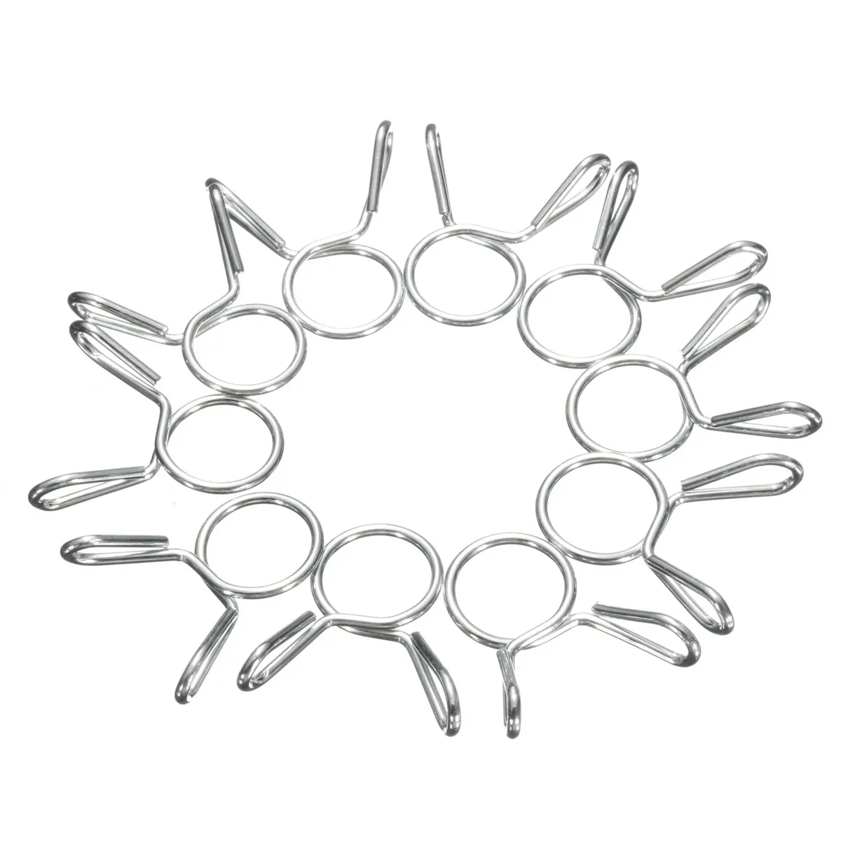 

10Pcs/Set Motorcycle Scooter 10mm Gas Fuel Line Hose Tube Spring Clip Clamp Fastener