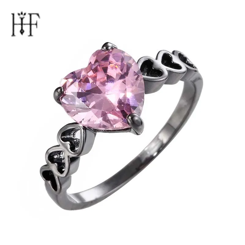 

Romantic Silver Color Heart to Heart Ring AAA Zirconia Cheap Rings for Women Wedding Jewelry Dropshipp Anillos Mujer Jewelery