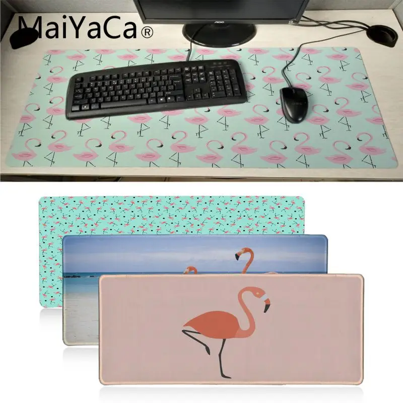 

MaiYaCa pink Flamingo Gamer Speed Mice Retail Small Rubber Mousepad BIG SIZE Rubber Game Mouse Pad your wife girl friend gift