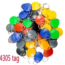100 шт./лот EM4305 RFID тег 125 кГц копировальная перезаписываемая копировальная карта