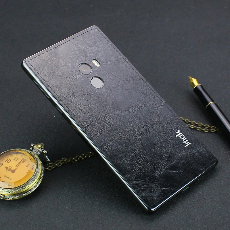 

IMAK BelleArti Full Cover Protective case for Xiaomi Mix Leather Back cover Sticker Screen Protector Cover For Mi Mix 6.4''inch