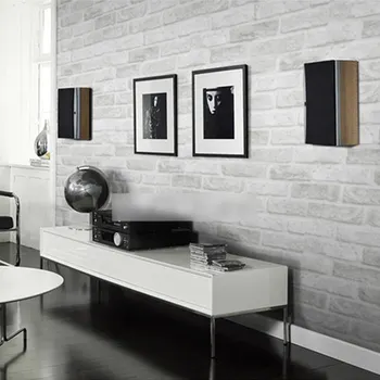 

3D PVC Deep Embossed Foam Brick Wallpaper Modern Vinyl Waterproof Wallpaper Roll For livingroom TV Sofa Background Wall covering