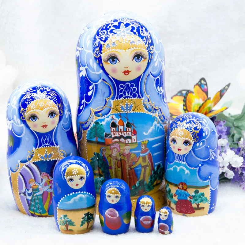 RussianSeven-слой кукла импортируется из Genuine7-layer игрушки куклы украшения творческий