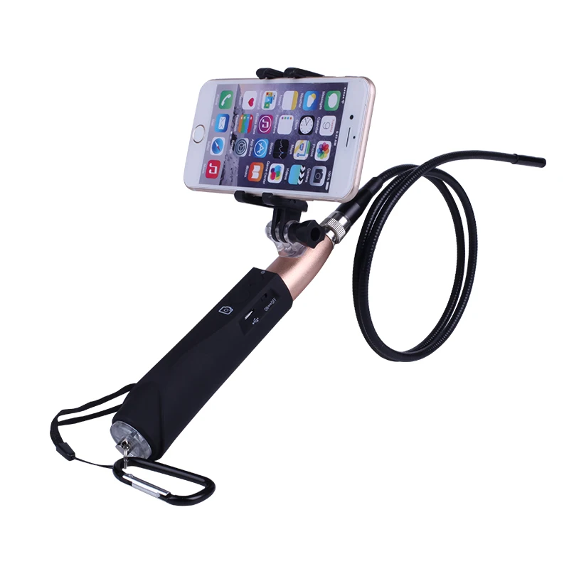 WiFi 8mm Handheld Endoscope Snake Camera Rigid Wire Waterproof