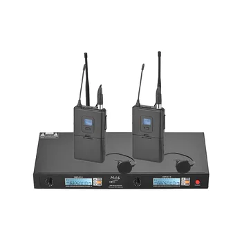 

UHF Dual-Channel Wireless Microphone System Infrared Automatic Frequency Synchronizing EU/ US Plug 3 Types for Opion
