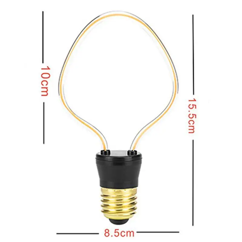 Ретро лампочка эдисона E27 220-240 V A60 ST64 G95 нити Винтаж декоративный светильник с регулируемой яркостью, ампулы лампа накаливания Эдисона лампа - Цвет: JH-H