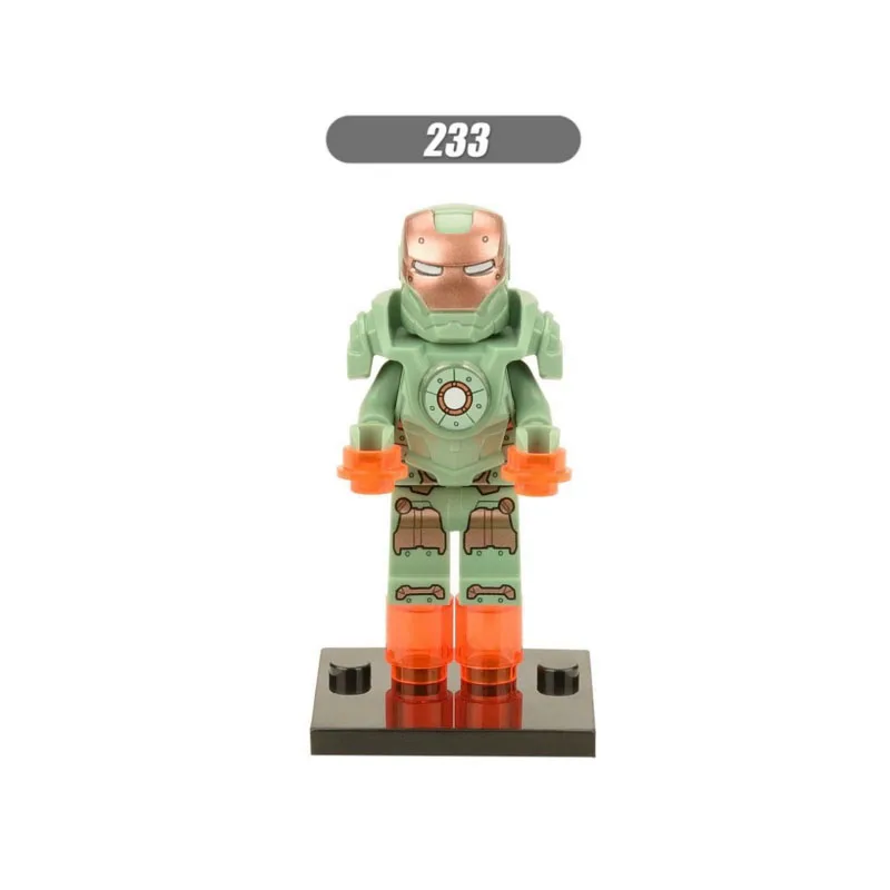 Одной продажи супер героев Звездных Войн 233 Железный человек модель мини-строительные блоки Фигура кирпичи игрушки подарок для ребенка