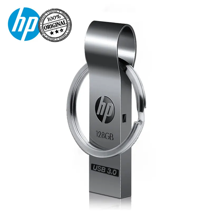 Дешевый Оригинальный hp USB флешка USB 3,0 16 GB 32 ГБ, 64 ГБ и 128 ГБ Cle USB3.0 металла Бизнес диск на ключ Memory Stick Новый флешки 128 GB