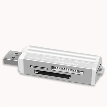 

All in1 4 Slots Card Reader for T-Flash,MMC,TF,M2 Adapter SD Card Reader for Laptop Computer