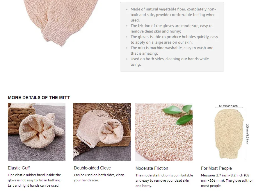 Natural-Vegetable-Fiber-Bath-brush-Exfoliating-Glove-Scrubber-Loofah-Mitt-Washcloths-body-Back-massage-Scrubbers_02