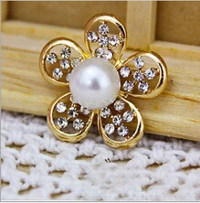 

500pcs/lot Handmade DIY Pearl Crystal Flower Scrapbooking Wedding Bridal Hairclip Adorment Bouquet Cards Ornament wa107