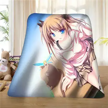 

Custom anime_girl_cat_elf_shine (1) Blanket Soft Fleece DIY Your Picture Decoration Bedroom Sofa Multi Size#929-02-003-75