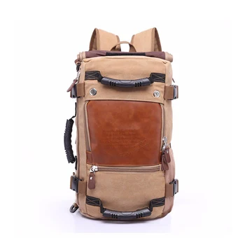

Ohmnix 2019 Vintage Backpacks High Quality Canvas Casual Rucksack Male 14"""" Computer Laptop Backpack Travel Bag