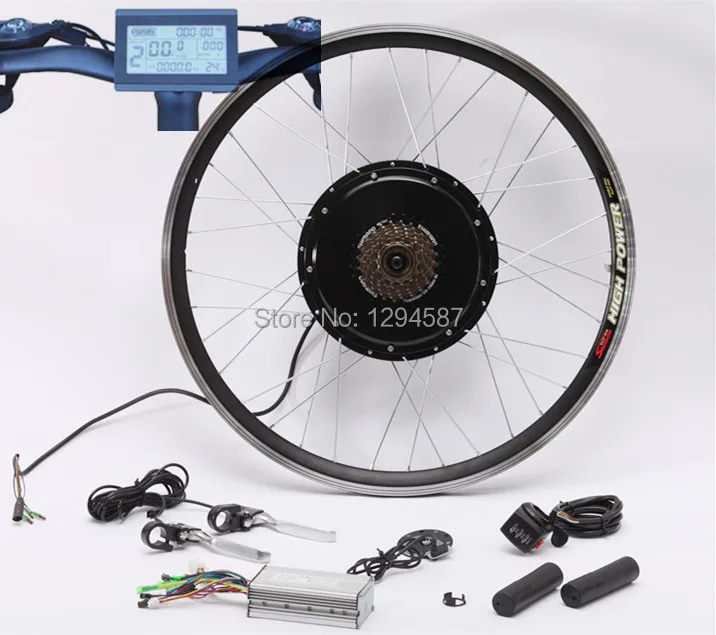 Kit Moteur Brushless 72V 1000W Essieu Arrière Avec Frein Pour Go Kart, E-bike, VTT