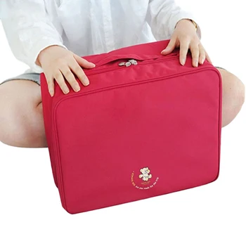 

Portable Waterproof Nylon Large Travel Luggage Storage Suitcase Bag For Tiered Packing Cubes Clothes Underwear Organiser Handbag