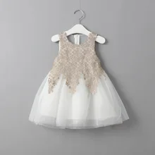 Free shipping New arrival Princess style girls lace voile dress sleeveless ball Gown kids suits lovely girls clothing 2-9T