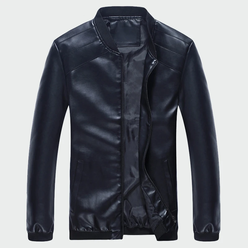 

Men's Leather Jackets Spring Autumn Classic Male PU Faux Thin Coats Fashion Motorcycle Biker Slim Fit Jacket M-4XL ML015