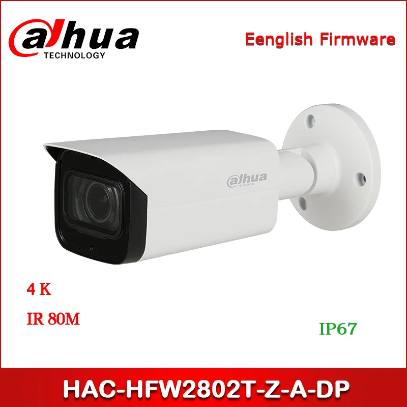 Dahua HAC-HFW2802T-Z-A-DP 4K Starlight HDCVI IR Bullet камера 3 7-11 мм Моторизованный объектив Встроенный