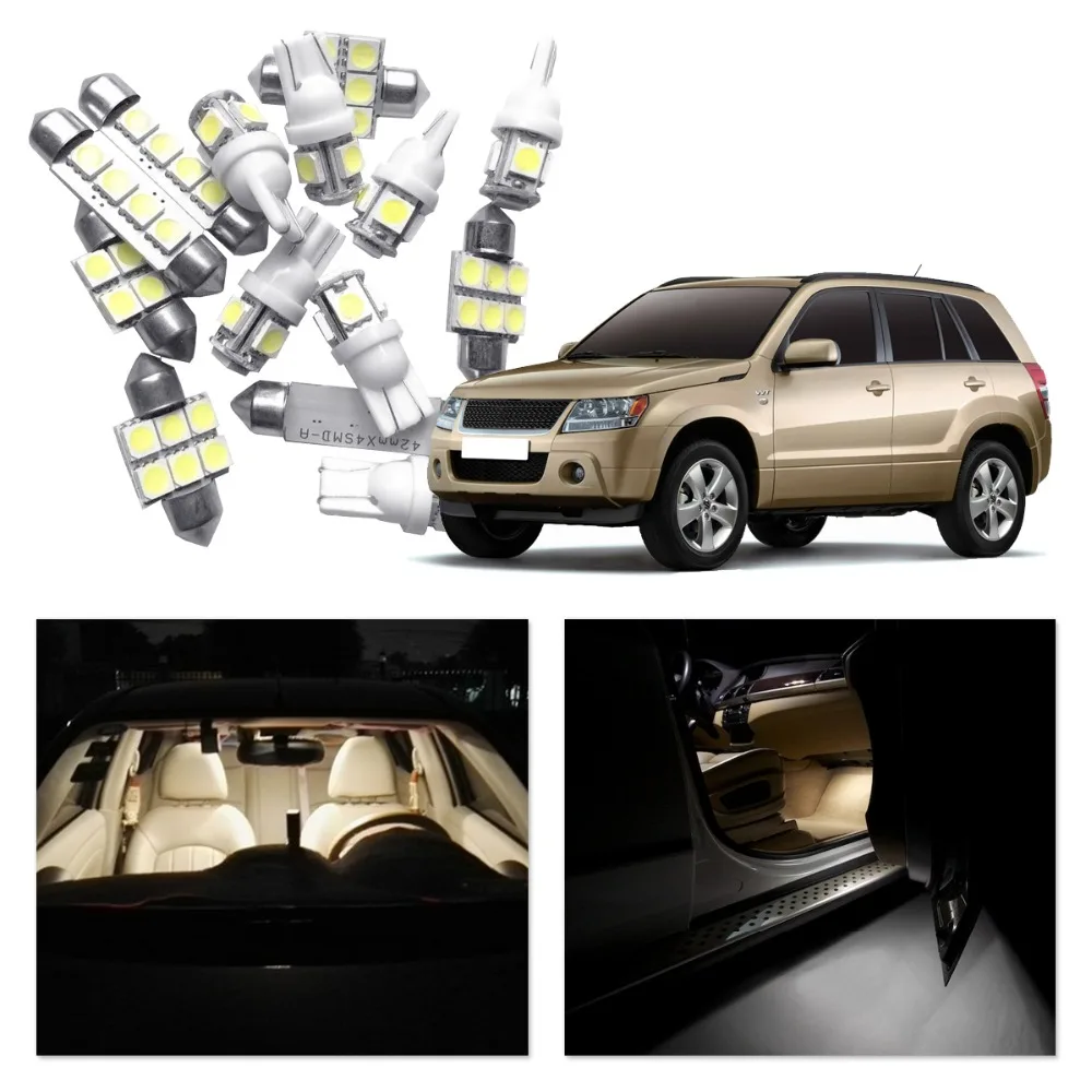 JGAUT White Red Blue Car LED Light Bulb Interior Package Kit Map Dome Door License Plate | Автомобили и мотоциклы