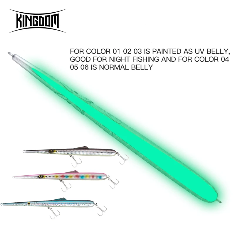 Kingdom Stylo иглы рыболовные приманки 205 мм 130 мм Stickbait Карандаш жесткие приманки хорошее действие воблеры Скакалка garfish sphyraena pesca