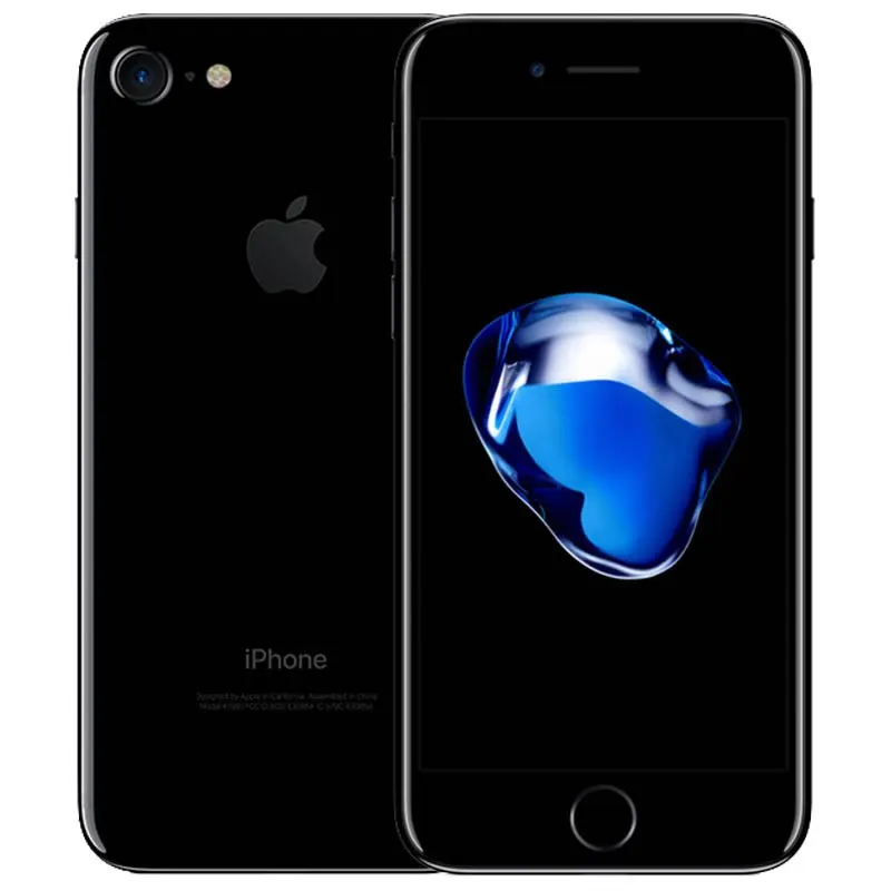 Разблокированный мобильный телефон Apple iPhone 7 4G LTE 2G ram 256 GB/128 GB/32 GB rom quad core 4,7 ''12. 0 MP, камера с отпечатком пальца, телефон - Цвет: Jet Black