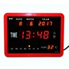 LED Digital Wall Clock Hourly Chime Desktop Watch with Temperature Week Date Electronic Alarm Clocks Digital Calendar Clocks Red ► Photo 1/4