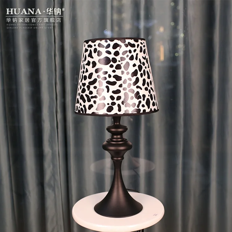 

TUDA 29X29cm Free Shipping Leopard Lampshade Table Lamp Modern Creative Table Lamp Handicraft Resin Decoration Table Lamp E27