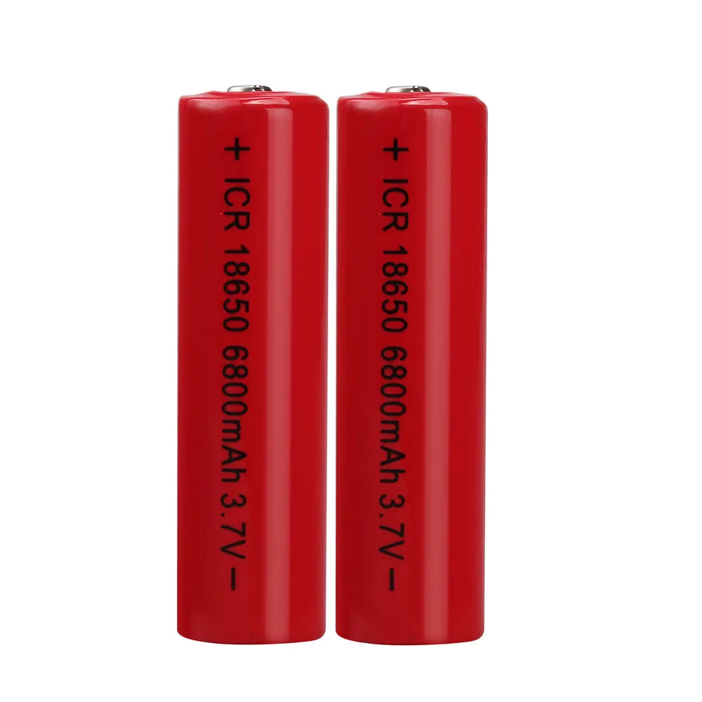 

CARPRIE 2PCS 3.7V 6800mAH Li-ion Rechargeable 18650 Battery For Flashlight Torch Emergency Lighting Portable Devices Power Tools