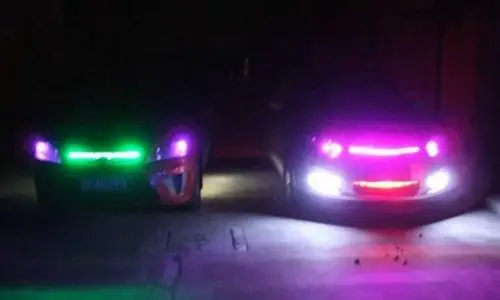 RGB LED scanner knight rider light 6